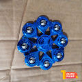Shiny Blue Metal Spinner with Plastic Case -  For Kids. 