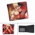 【beauty code】Anime Dragon Ball Z Super Saiyan Goku PU Short Po Card Holder Girls zip Coin leather Purse Gift Ladies wallet. 