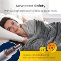 Cosi Home Luxury Electric Heated Blanket, Extra-Large Faux Fur Heated Blanket, 180 x 130 cm, 10 Heat Settings, Machine Washable, Digital Remote Control, Timer 10 Hours – Grey. 