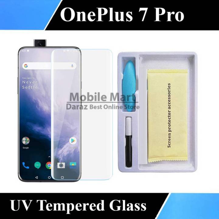 OnePlus 7 Pro UV Tempered Glass Full Glue Screen Protector For 1+7 Pro
