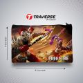 Traverse Free Fire Pencil Pouch (Digitally printed on Cloth). 