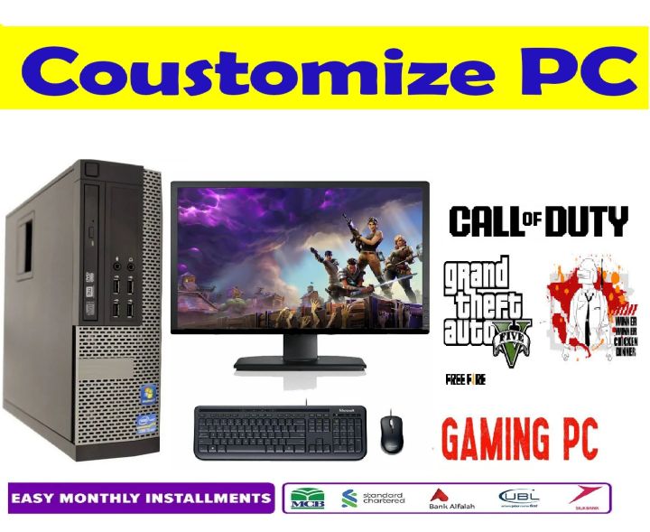 dell 7020 Gaming PC Desktop Intel Core i5 4th Gen 1TB Hard Drive