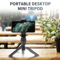 Desktop Tripod Stand, Mini Foldable 360° Adjustable Desktop Tripod Stand with Mobile Holder, K555 Tripod Desktop Holder and Stabilizer for Mobile Phones and Microphones, Desk Tripod for Podcast or Live Sessions. 