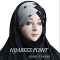 Ready To Wear Hijab With Pearls/Double Colour Layer Combination for Women & Girls. 