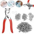 Tich Button Tool - High Quality Metal Snap Buttons Press Plier with 9.5mm Prong Ring Snap Fasteners Kit – Perfect for DIY Clothing, Baby Clothes, and Home Sewing Projects – 50 Pieces Heavy Duty Button Installation Tool | Rich Button Tool. 