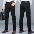 2021 Winter Men's Jeans Stretch Casual Straight Thick Denim Flannel Jeans Soft Pant Trousers Size 28-38. 