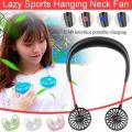 Portable Neck Fan 2500 mAh Rechargeable USB Hands-Free Mini Face Cooling Personal Double Headed Rotatable Small Fan for Working Office Reading Traveling Outdoor Sport. 