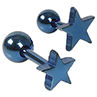 1 Pair Uni Pentagram Pattern Alloy Ear Stud Earring Jewelry Charms for Party. 