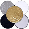 in 1 Round Photography Reflector Diffuser Kit with Bag - Portable Collapsible Light Reflectors Sheet for Studio Photo Camera Lighting. 