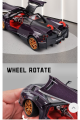 1/24 Pagani Huayra Dinastia Alloy Sports Car Model Diecasts Metal Racing Car Simulation Sound Light Childrens Gift Toy. 