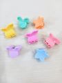 3 Cute Mini Hair Clip Cards for Girls | Star, Butterfly & Bear Shaped Hair Claws | 30pcs 10 - 12mm Small Hair Accessories for Kids & Daily Use. 