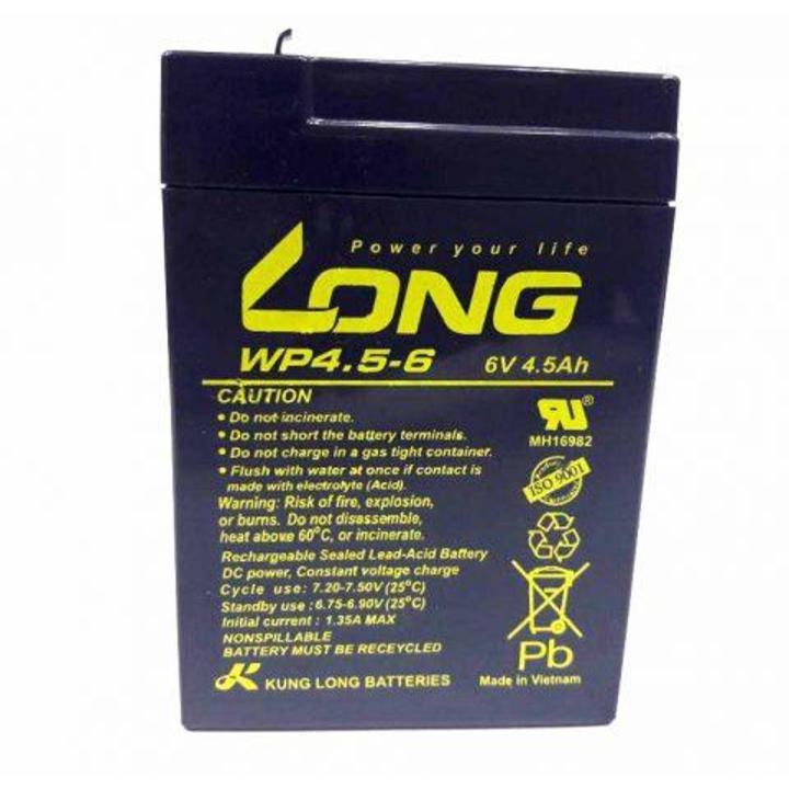 LONG BATTERY 6V 4.5AH lead acid