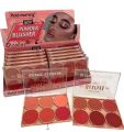 Face Blush Palette 6 colors - Matte & Shimmer, Smooth Blendable Powder, Multiuse Contour & Highlighter Makeup Palette. 