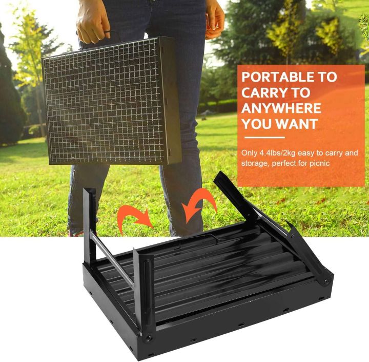Folding%20Portable%20Charcoal%20Grill%20%E2%80%93%20Stainless%20Steel%20Mini%20BBQ%20Grill%20for%20Outdoor%20Cooking,%20Camping,%20Picnics,%20Beach,%20Tailgating,%20Compact%20&%20Easy%20to%20Carry%20-%20Image%208