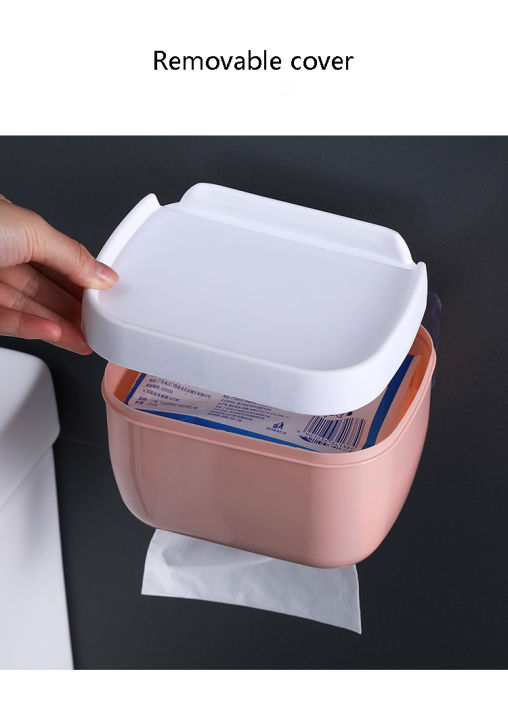 Wall-Mounted%20Self-Adhesive%20Tissue%20Dispenser%20Tissue%20Box%20Storage%20Holder%20for%20Paper,%20Towels,%20Mobile%20Phone%20Tissue%20Storage%20Box%20For%20Bathroom%20-%20Multi%20-%20Image%204