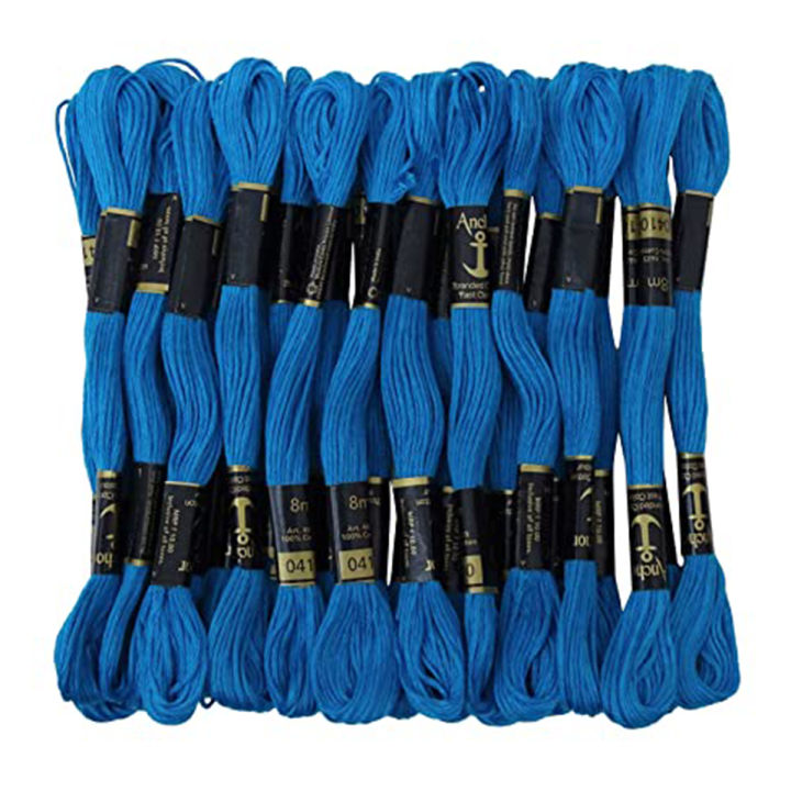 6 Union 8m Stranded Cotton Cross stitch skein embroidery thread 6pcs