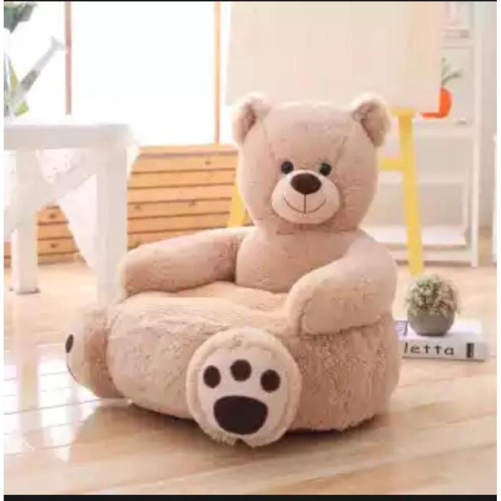 Cartoon Lovely Teddy Bear Kids Sofa Chair Plush Toys Seat Baby Nest Sleeping Bed Adult Pillow Stuffed Cushion