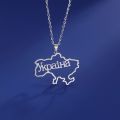 Symbol Ukraine Map During Necklace Trident National Train Flag Ukrainian Girl For Women Man Stainless Steel Toy. 
