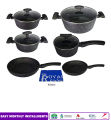 ROYAL SWISS 11 Pieces Cookware Set Non-Stick (Induction Hub). 