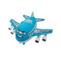 Aeroplane Toy With Glowing Light for Kids Pull String 20x17cm Color May Vary. 