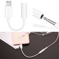 (Bluetooth) Lightning to 3.5mm Headphone Jack Connector Adaptor | Single Port Splitter For Iphone | Earphone Female Audio Dongle Listening Gaming Handsfree Connector For iPhone Fast Charging Mobile Phone Aux Cable Earphones Headphones Converter - For IOS. 
