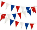 PARTY DECORATION FABRC FLAGS BANNER ( PACK OF 10 FLAGS BANNER ). 