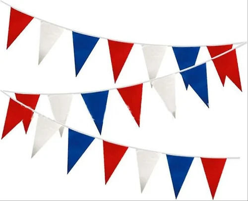 PARTY DECORATION FABRC FLAGS BANNER ( PACK OF 10 FLAGS BANNER )