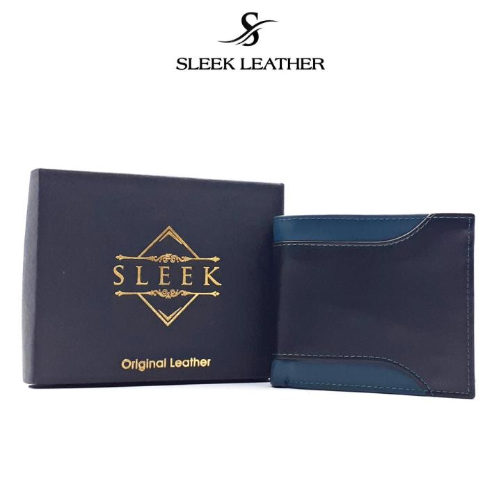 SLEEK%20Premium%20Leather%20Wallet%20for%20Men's%20with%20Zipper%20and%20Gift%20Box%20-%20Cash%20&%20Card%20Wallet%20with%20Coin%20Pocket%20-%20Bifold%20Slim%20Wallet%20-%20ZCM%20-%20Wallet%20for%20Men's%20-%20Image%203