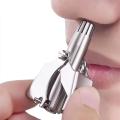 Nose Trimmer for Men Stainless Steel Nose Hair Trimmer Washable Portable Mechanical Clippers Cutter Personal Care Appliances. 
