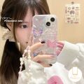 Pink Case Compatible for IPhone 16 15 13 11 14 12 Pro MAX 7Plus XR X XS MAX 8 16 15 7 14 Plus SE 2020 Luxury Wave Water Cover. 