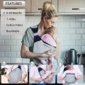 Baby Sling Carrier, Adjustable Baby Holder Carrier, Baby Half Wrapped Sling Hip Carrier, One Shoulder Labor-Saving, Cloth Fabric Lightweight Baby Carrier for Newborn to Toddler Up to 45 lbs. 