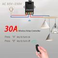 DieseRC 433Mhz Wireless Remote Control Radio Control Switch AC 240V/220V 30A Relay Receiver for Light Water Pump Household Appliances Farm irrigation and Electrical Equipment. 