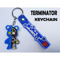 TERMINATOR  Mask Robot Bear Keychain with Strap - Bag Charm keyring - Silicon keychain - keychain for boys - keychain for kids - keychain for girls - keychain for bag - stationary - keychain for car - customized keychain - High quality. 