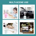 USB Portable Air Humidifier 250ML Essential Oil Diffuser 2 Modes Auto Off with LED Light for Home Car Mist Maker Face Steamer. 