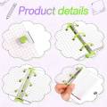 2Sets 3 Ring Binder Covers with Binder Inner Paper Bag (Green,Purple). 