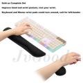 Memory Foam Set Ergonomic Keyboard Wrist Rest Pad & Mouse Wrist Rest Support Cushion For Office, Computer, Laptop, & Mac - Durable & Comfortable & Lightweight For Easy Typing & Pain Relief. 