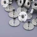 100 Pieces Metal Candle Wick Sustainers Tabs Base for Candle Making 20x4mm. 