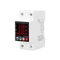 63A multifunction digital AC monitor Current Energy Power kWh Meter Over Under Voltage Protector. 
