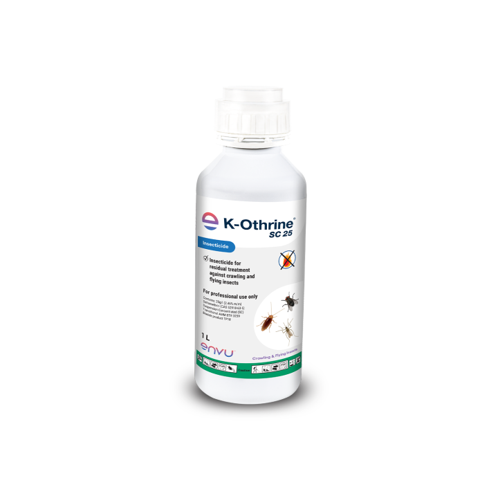 K-Othrine Crawling & Flying Insect Control 1 Liter | Odorless & Low Dosage | Mosquito, Fly & Cockroach Killer | Professional Use