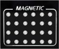 Beautiful Magnetic Stud Earrings Round Rhinestone No-piercing Ear Studs Jewelry For Women  01 pair. 