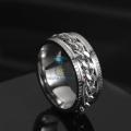 Black Stainless Steel Chain Spinner Ring for Men Chain Spinner Chala for Boys. 