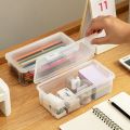 High Quality Desktop Organizer Large Capacity Storage Box Pencil Case Mark Pen Box Stationery Case. 