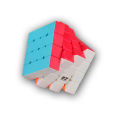 4x4 Qiyi Original Rubik Cube Stickerless and Bright - 4 by 4 Best Quality Speed Cube -  Large Magic Cube 4x4x4 - Fast Speed Puzzle Toys - Educational Toy to Improve Child's Concentration, responsiveness and Memory - Rubik's Cube. 