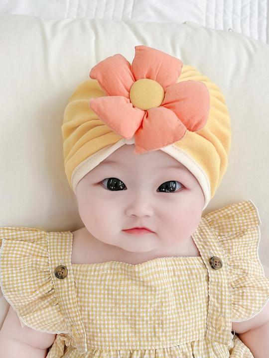 Baby Hat Spring and Autumn Thin 0-3-6-12 Month-Old Newborn Care Fontanel Hat Pure Cotton Newborn Baby Girl Beanie