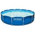 Intex - Round Metal Frame Swimming Pool - 12 ft - 28210. 