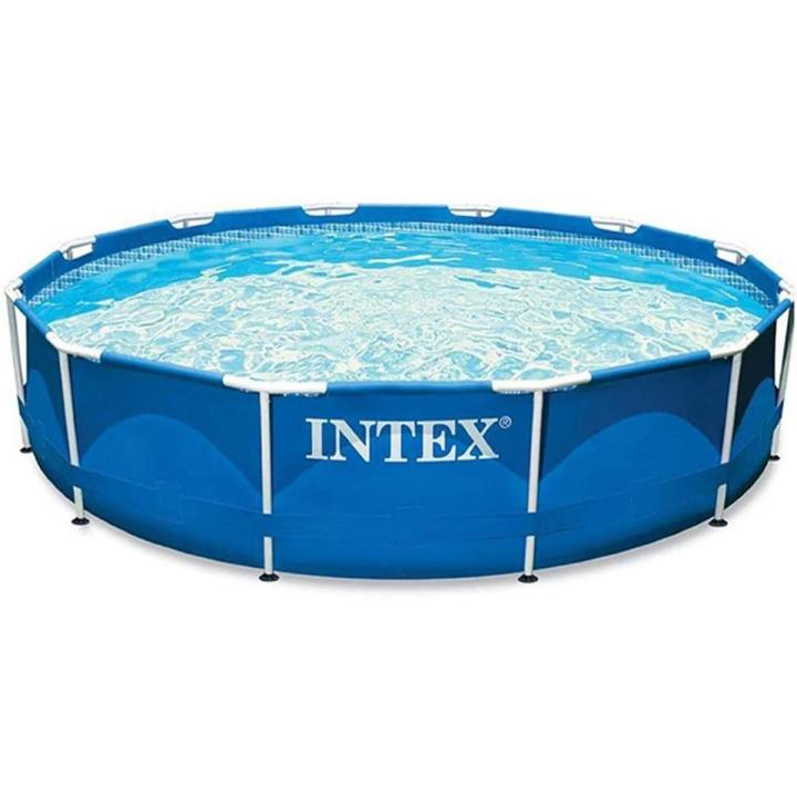 Intex - Round Metal Frame Swimming Pool - 12 ft - 28210
