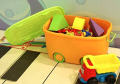 Children kids toy storage box wheeled plastic storage organizer box sorting box multicolor,Large Organizer Storage Box Container Bin with Lid and Wheels for Kids Toys,. 