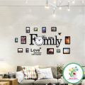 Photo Frames Wooden Family Wall Clock , Wall clock with frames stylish decoration To preserve Your Happy Memories (M-08) - Hajvery Décor. 