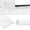 White Water Repellent Shower Curtain, Odorless Fabric, Eco Friendly, Bath Curtains Liner for Bathroom, Easy Hanging on Rod. 