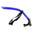 Silicone Swimming Front Breathing Tube Diving Training,Blue. 